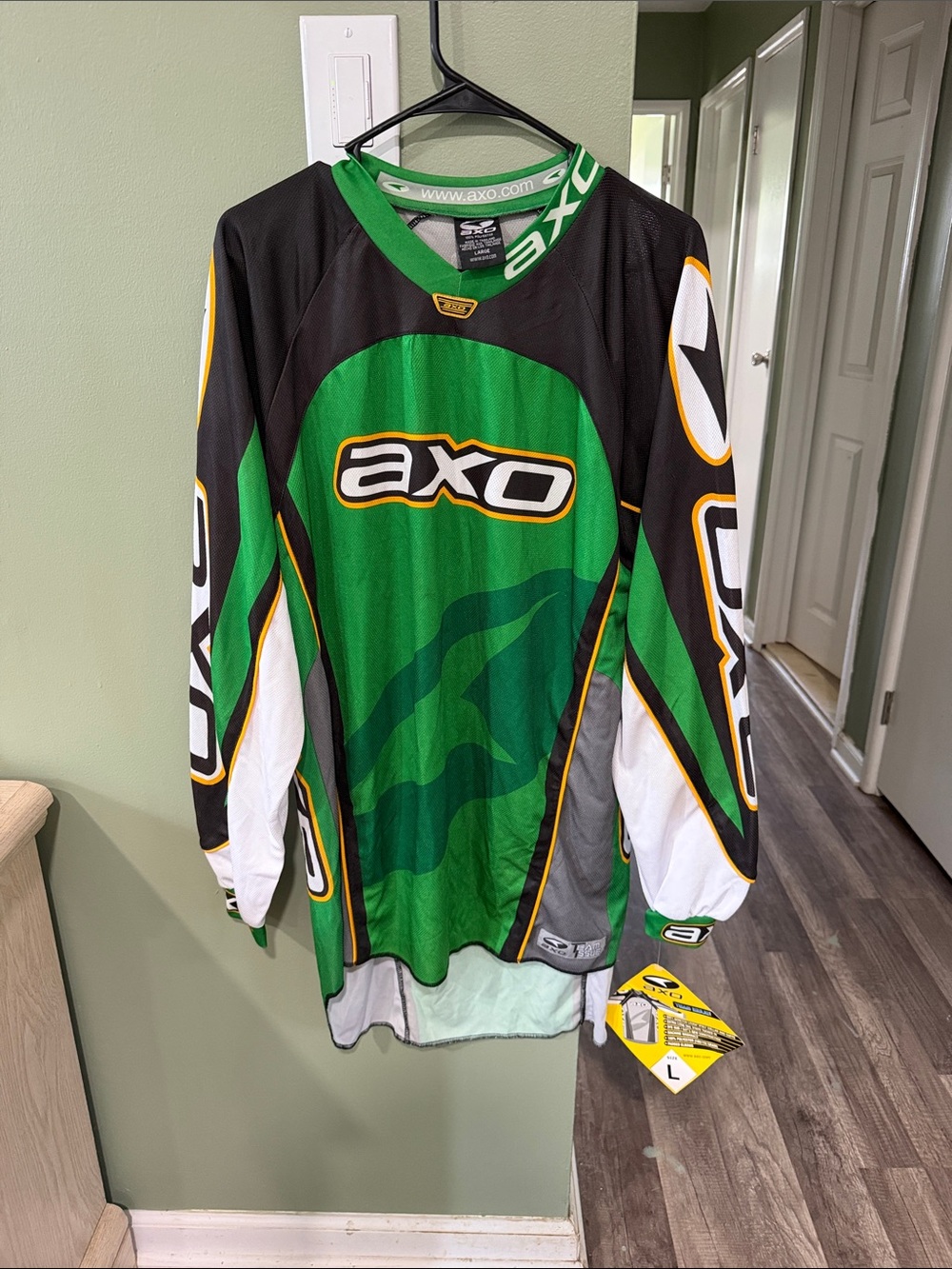 Men’s Green Black Motocross Jersey